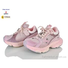 Фотография Кроссовки детские модные Весна/осень ABC2760 pink-fuchsia (7 пар р.31-37) "Clibee-Doremi" недорого оптом от прямого поставщика