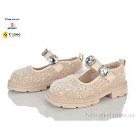 Туфлі дитячі зручні Весна/осінь ABC3539 beige (7 пар р.31-37) "Clibee-Doremi" недорого оптом від прямого постачальника