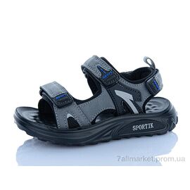Сандалії дитячі літні Літо ZY011 grey (8 пар р.27-32) "Sportik" недорого оптом від прямого постачальника