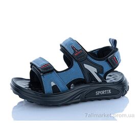 Сандалії дитячі літні Літо ZY013 navy (8 пар р.27-32) "Sportik" недорого оптом від прямого постачальника