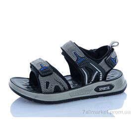 Сандалії дитячі літні Літо ZY015 grey (8 пар р.27-32) "Sportik" недорого оптом від прямого постачальника