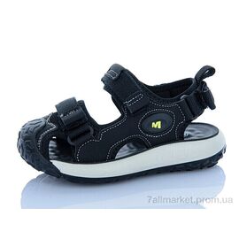Сандалії дитячі літні Літо ZY020 black (8 пар р.27-32) "Sportik" недорого оптом від прямого постачальника