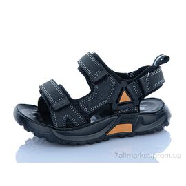Сандалії дитячі літні Літо ZY021 black (8 пар р.27-32) "Sportik" недорого оптом від прямого постачальника