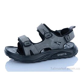 Сандалії дитячі літні Літо ZY008 grey (8 пар р.32-37) "Sportik" недорого оптом від прямого постачальника