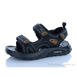 Сандалії дитячі літні Літо ZY010 black (8 пар р.32-37) "Sportik" недорого оптом від прямого постачальника