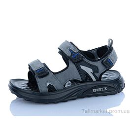 Сандалії дитячі літні Літо ZY012 grey (8 пар р.32-37) "Sportik" недорого оптом від прямого постачальника