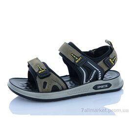 Сандалії дитячі літні Літо ZY018 khaki (8 пар р.32-37) "Sportik" недорого оптом від прямого постачальника