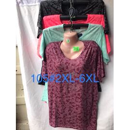 футболка жіноча 105 mix р.2XL-6XL "ZERO" недорого оптом від прямого постачальника
