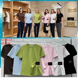 футболка жіноча P2044 mix р.48-52 "FLORA" недорого оптом від прямого постачальника