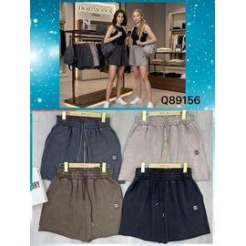 Фотография Шорты женские Q89156 brown р.M-XL "FLORA" недорого оптом от прямого поставщика