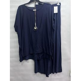 Костюм жіночий E1807 navy р.54-58 "Emsweekis" недорого оптом від прямого постачальника