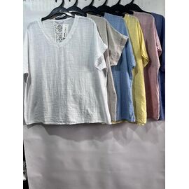 футболка жіноча E1672 white р.54-58 "Emsweekis" недорого оптом від прямого постачальника