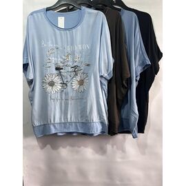 футболка жіноча E1618 l.blue р.54-58 "Emsweekis" недорого оптом від прямого постачальника