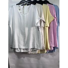 футболка жіноча E1640 yellow р.54-58 "Emsweekis" недорого оптом від прямого постачальника