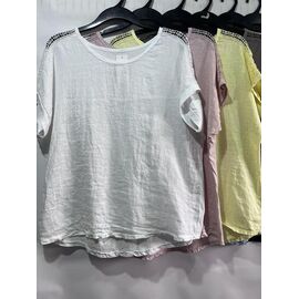 футболка жіноча E1662 yellow р.50-54 "Emsweekis" недорого оптом від прямого постачальника