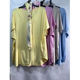 футболка жіноча E1708 pink р.54-58 "Emsweekis" недорого оптом від прямого постачальника