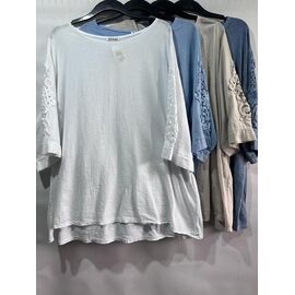 футболка жіноча E1627 l.blue р.54-58 "Emsweekis" недорого оптом від прямого постачальника