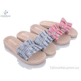 Шльопанці жіночі полегшені Літо 1109 mix (10 пар р.36-40) "Acorus" недорого оптом від прямого постачальника