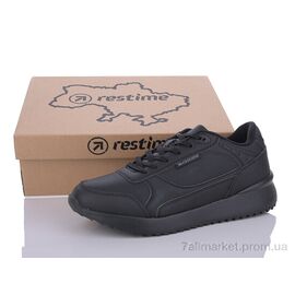 Кросівки чоловічі модні Весна/осінь RMB24131 black (8 пар р.41-46) "Restime" недорого оптом від прямого постачальника