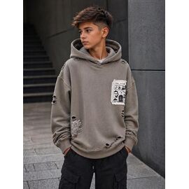 Фотография Батник детский на мальчика CS101 grey р.120-170 "Major" недорого оптом от прямого поставщика