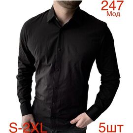 Фотография Рубашка мужская ND1255-247 black р.46-54 "EMRE" недорого оптом от прямого поставщика