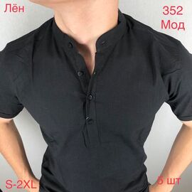 Фотография Рубашка мужская летняя ND1295-352 black р.46-54 "EMRE" недорого оптом от прямого поставщика