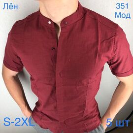 Фотография Рубашка мужская летняя ND1300-351 wine р.46-54 "EMRE" недорого оптом от прямого поставщика