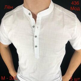 Фотография Рубашка мужская летняя ND1303-436 white р.48-56 "EMRE" недорого оптом от прямого поставщика