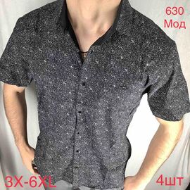 Фотография Рубашка мужская летняя ND1309-630 black р.54-60 "EMRE" недорого оптом от прямого поставщика