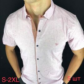 Фотография Рубашка мужская летняя ND1318-2406 pink р.44-52 "EMRE" недорого оптом от прямого поставщика