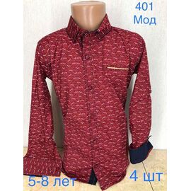 Сорочка дитяча на хлопчика ND1359-401 wine р.5-8 "EMRE" недорого оптом від прямого постачальника