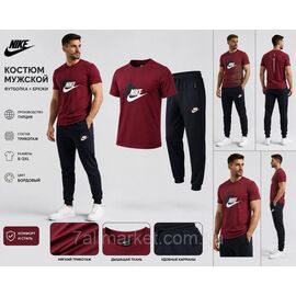 Спортивний чоловічий костюм літній NIKE розміри S-2XL (3кв) "REMAIN" недорого від прямого постачальника