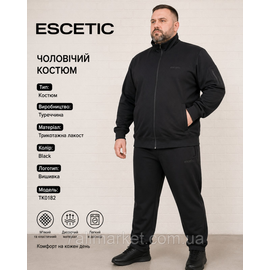 Спортивний чоловічий костюм ESCETIC батал розміри 54-62 (3 кв) "REMAIN" купити недорого від прямого постачальника