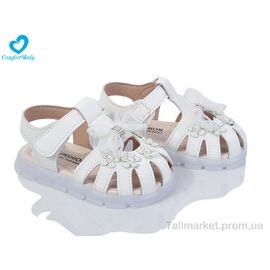 Фотография Босоножки детские летние Лето B01-2 білий (6 пар р.22-26) "Comfort-baby" недорого оптом от прямого поставщика