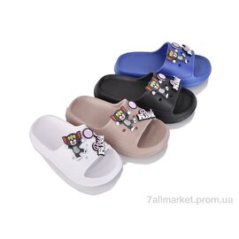 Фотография Шлепки детские летние Лето 356-14 mix (12 пар р.30-35) "BABYSHOP" недорого оптом от прямого поставщика