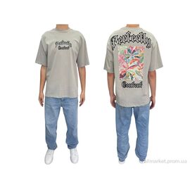 Футболка чоловіча Літо 90553 gri (5 шт. р.сіткаS-XL) "I8denim" недорого оптом від прямого постачальника