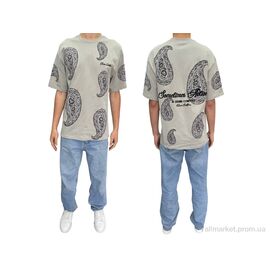 Футболка чоловіча Літо 90585 gri (5 шт. р.сіткаS-XL) "I8denim" недорого оптом від прямого постачальника