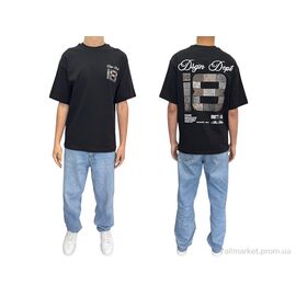Футболка чоловіча Літо 90583 siyah (5 шт. р.сіткаS-XL) "I8denim" недорого оптом від прямого постачальника
