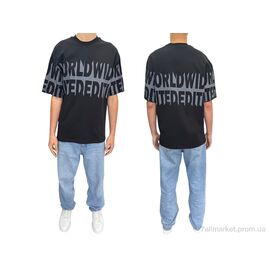 Фотография Футболка мужская Лето 90571 siyah (5 шт. р.сетка S-XL) "I8denim" недорого оптом от прямого поставщика