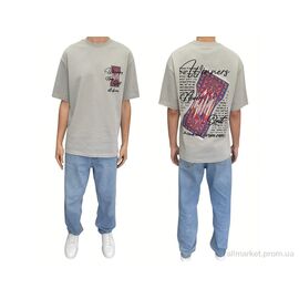 Фотография Футболка мужская Лето 90579 gri (5 шт. р.сетка S-XL) "I8denim" недорого оптом от прямого поставщика