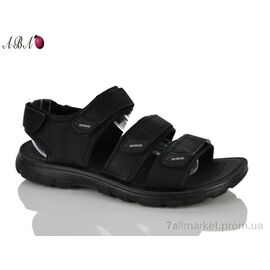 Фотография Сандалии мужские летние Лето A876 black (8 пар р.40-45) "Aba" недорого оптом от прямого поставщика