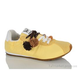 Кросівки жіночі модні Весна/осінь 2028-8 yellow (8 пар р.36-41) "Violeta" недорого оптом від прямого постачальника
