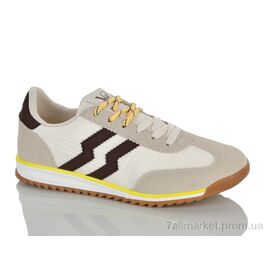 Фотография Кроссовки женские модные Весна/осень 2028-5 beige (8 пар р.36-41) "Violeta" недорого оптом от прямого поставщика