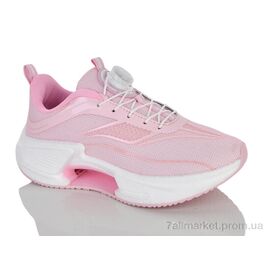 Фотография Кроссовки женские модные Весна/осень 24-160 pink-white (8 пар р.36-41) "Violeta" недорого оптом от прямого поставщика