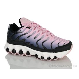 Фотография Кроссовки женские модные Весна/осень 24-158 pink-black (8 пар р.36-41) "Violeta" недорого оптом от прямого поставщика