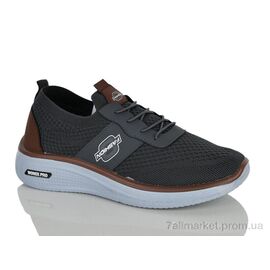 Фотография Кроссовки мужские модные Лето 45-406 grey (8 пар р.41-45) "Violeta" недорого оптом от прямого поставщика