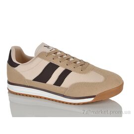 Фотография Кроссовки мужские модные Весна/осень 2028-18 beige (8 пар р.41-45) "Violeta" недорого оптом от прямого поставщика