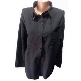 Фотография Рубашка женская 32681 black р.S-XL "VICTORY" недорого оптом от прямого поставщика