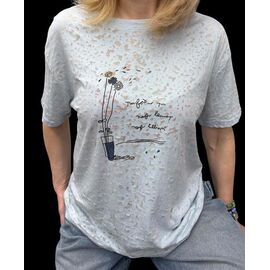 Фотография Футболка женская 6116 milk р.S-L "PULSE" недорого оптом от прямого поставщика