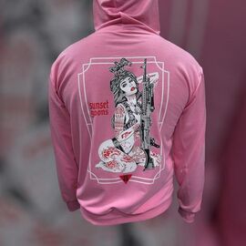 Фотография Худи женское 1417 pink р.M-XL "Madoka" недорого оптом от прямого поставщика